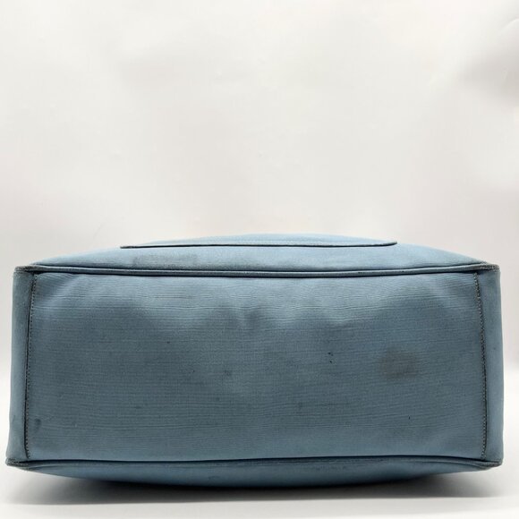 Coach Blue And Tan Fabric Diaper Bag 5975 - Picture 5 of 12